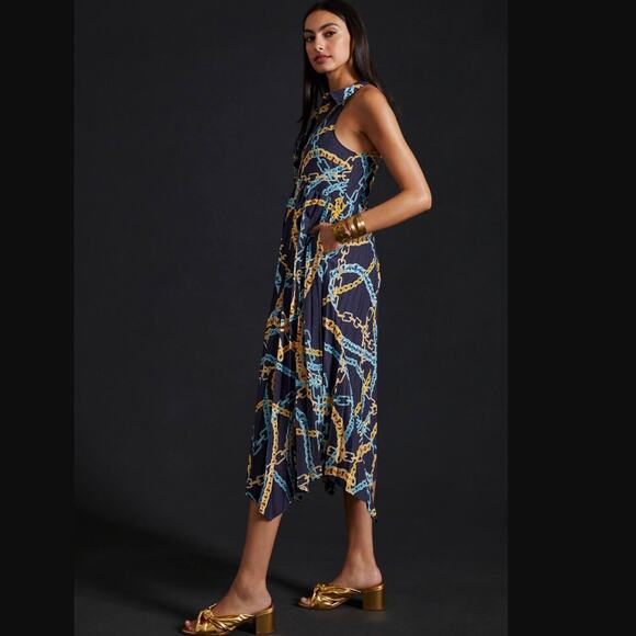 Anthropologie Maeve Print Midi Shirt Dress - New - Small - Picture 4 of 6